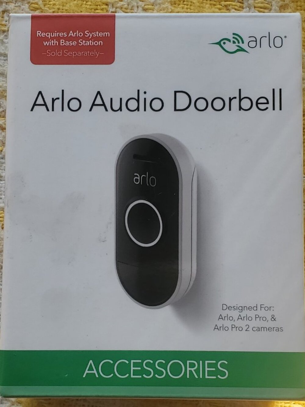 Arlo - Audio Doorbell (AAD1001) Wire-free Smart Doorbell - NEW, NEVER OPENED